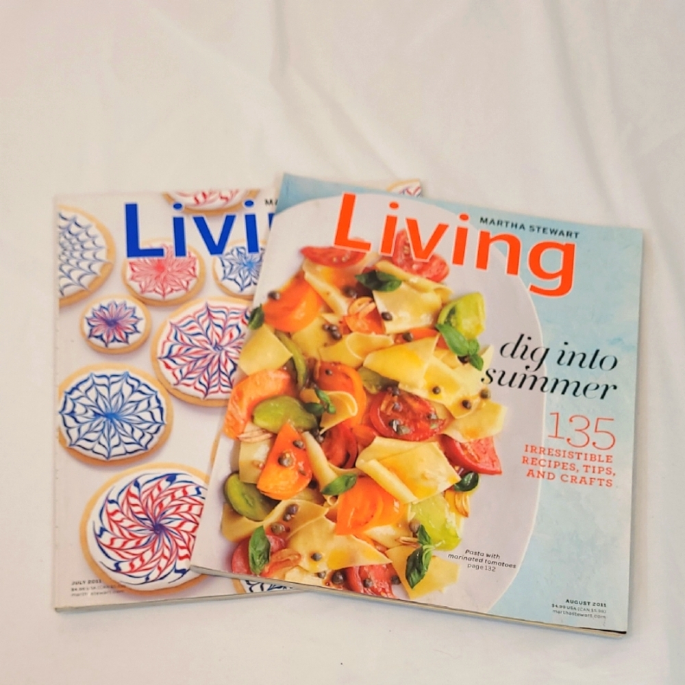 Martha Stewart Living July and August 2011 Issues Summer Recipes